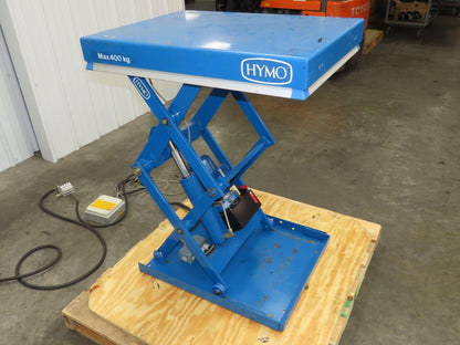 Hymo CXX4-8 Hydraulic Scissor Lift Table 400kg 880lb 36" Travel 24x31" 240V 3Ph