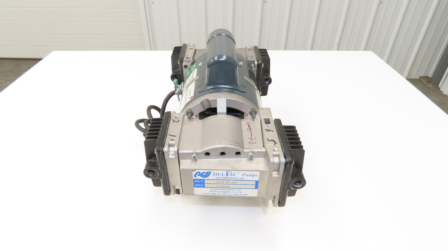 Air Dimensions R254-BT-AA1 Dia-Vac Diaphragm Pump R-Series High Vacuum Quad Head