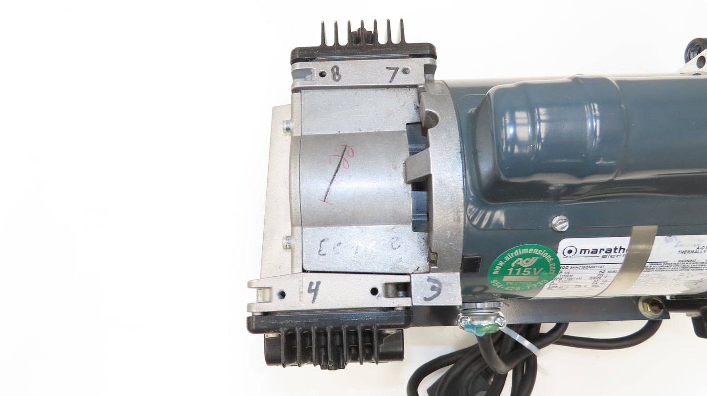 Air Dimensions R254-BT-AA1 Dia-Vac Diaphragm Pump R-Series High Vacuum Quad Head