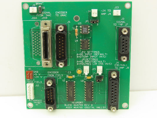 Newport 64760 Printed Circuit Board For Newport CNC Machine With Jumper