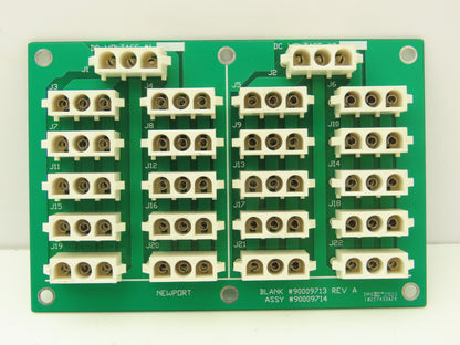 Newport 90009714 Printed Circuit Board For Newport CNC Machine 3 Pin Bank REV A