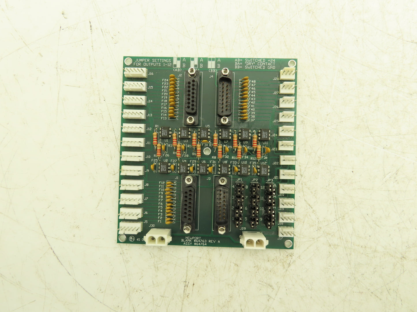 Newport 64764 Printed Circuit Board For Newport CNC Machine REV A