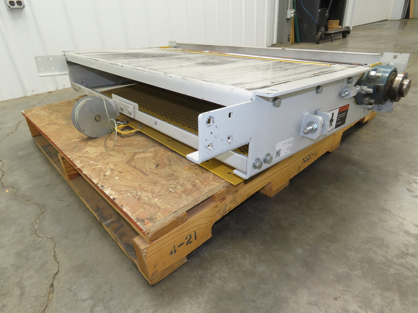 Hytrol 43" Tail Pulley Assembly for Parcel Belt Slider Bed Conveyor