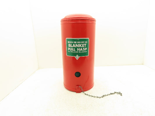 Fite Rite Wool Fire & First Aid Blanket Wall Mount Holder Red Metal Canister
