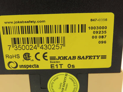Jokab Safety E1T 0s Safety Expansion Relay 24VDC Lot of 5