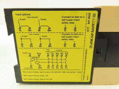 Jokab Safety E1T 0s Safety Expansion Relay 24VDC Lot of 5