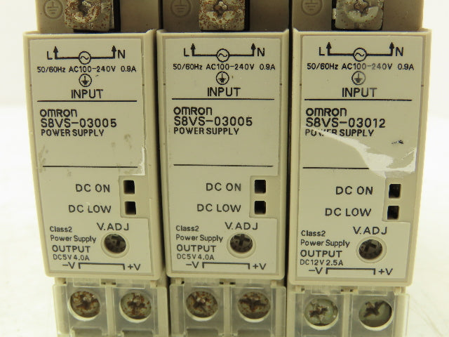 Omron S8VS-03005 Power Supply Switch Mode 100-240VAC Input 5VDC Output Lot of 3