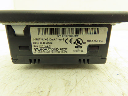 Automation Direct 3" Monochrome Touch Screen LED Backlight C-more Micro Ser. EA1