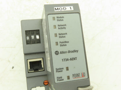 Allen Bradley 1734-AENT PLC Module Rack Ethernet Interface I/O Ser A Rev A01
