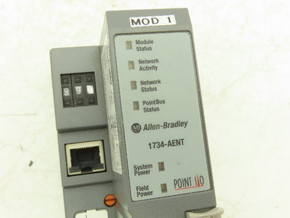 Allen Bradley 1734-AENT PLC Module Rack Ethernet Interface I/O Ser A Rev A01