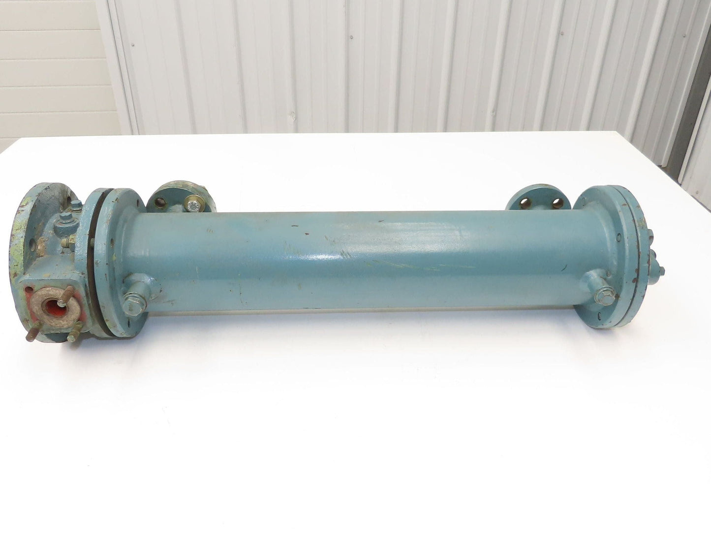 Wilhelm Deller Oil Cooler Shell & Tube Heat Exchanger Metric Flange 26"L