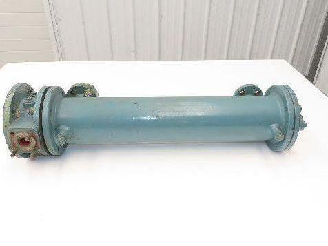 Wilhelm Deller Oil Cooler Shell & Tube Heat Exchanger Metric Flange 26"L