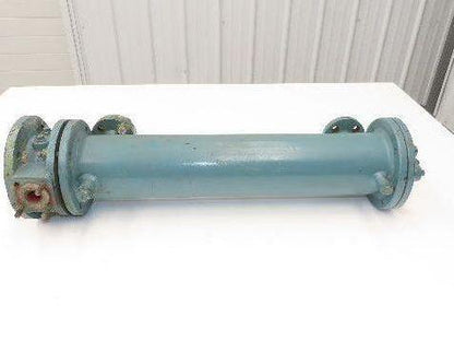 Wilhelm Deller Oil Cooler Shell & Tube Heat Exchanger Metric Flange 26"L