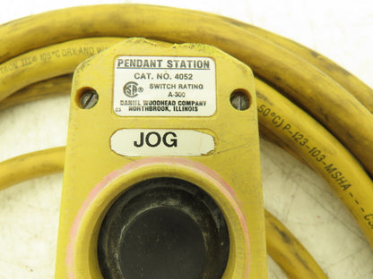 Woodhead 4052  2-Pushbutton Pendant Station Single Speed Watertite 18'