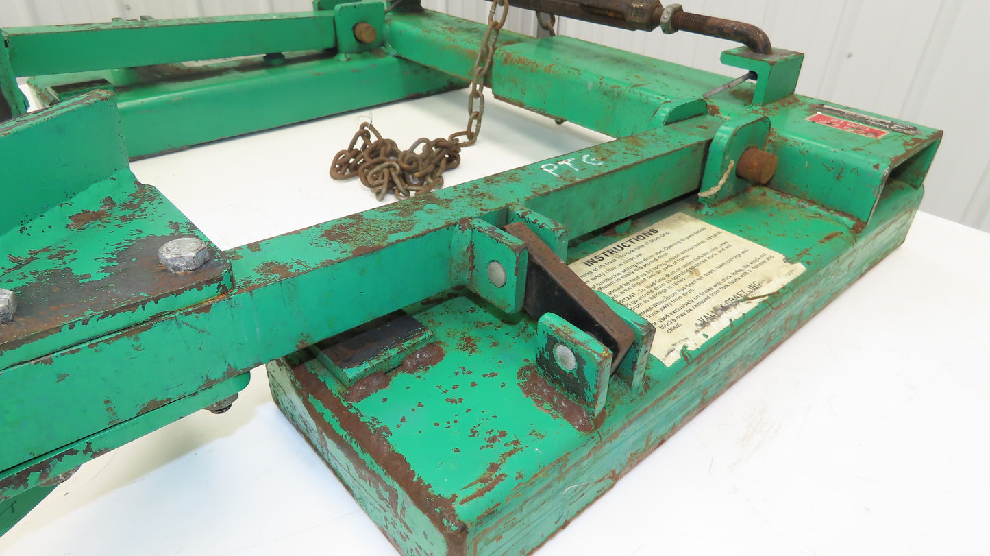 Valley Craft 61458 0497 Steel Barrel Drum Handler Carrier Lifter 1500 lbs