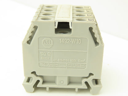 Allen Bradley 1492-W10 Terminal Block Gray Single Circuit 10mm Lot of 170