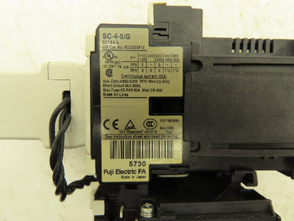 Fuji Electric SC-4-0/G Contactor 24Vdc Coil, Surge Suppressor & Thermal Overload