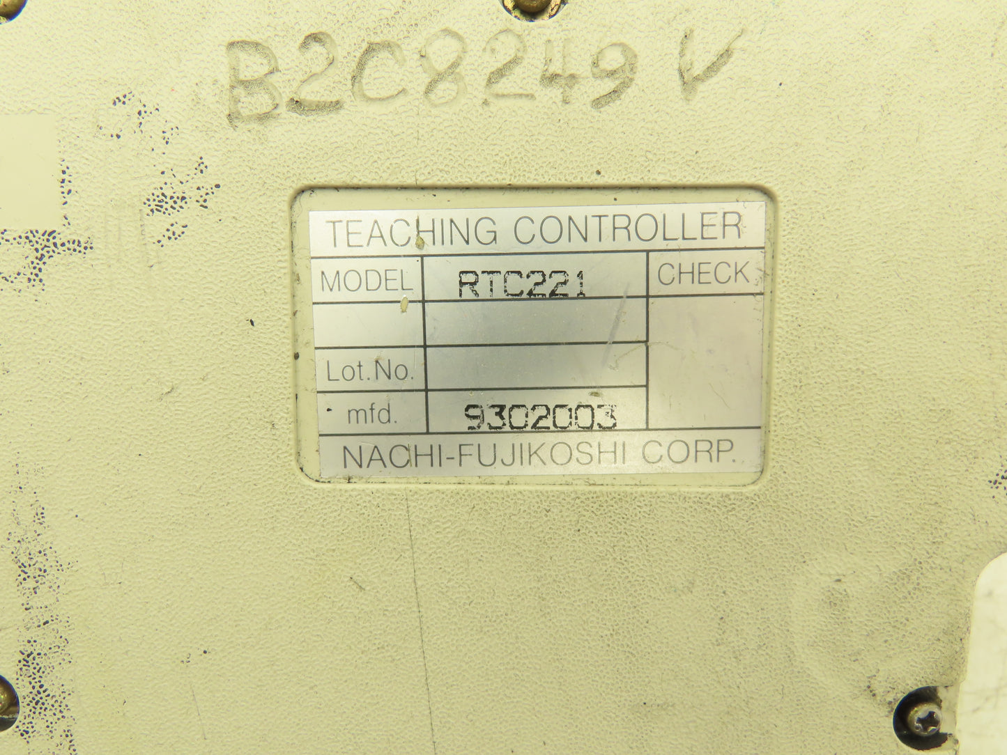 Nachi-Fujikoshi RTC221 Robot Teach Pendant Controller 24-Pin Plug