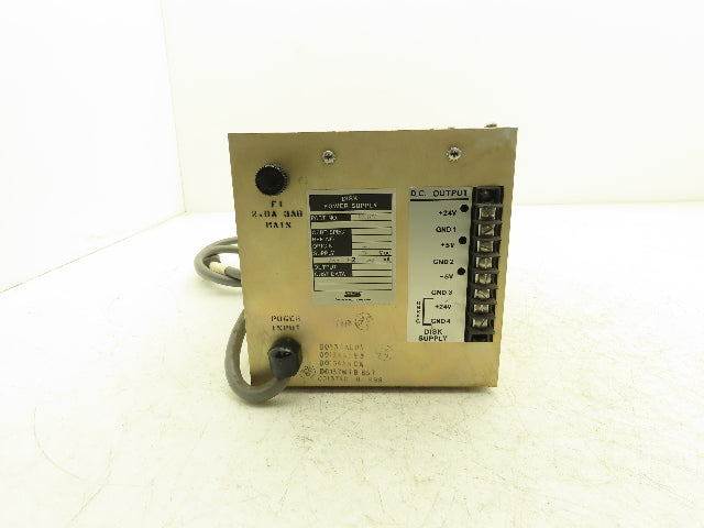 Foxboro D0137SG Disk Power Supply +24 +5 -5 VDC Output 120VAC Input