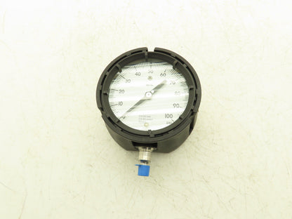 Weksler AA442PF4LW 4.5" Royal Dial Gauge 1/4" NPT 0-100 psig