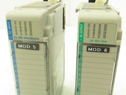 Allen Bradley 1769-IQ16 1769-OV16 Relay Input Sinking Output Module Lot of 2