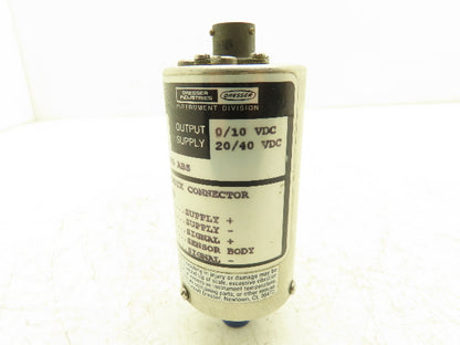 Heise HPO Pressure Transducer Sensor 1000 mmHG 19.33 PSI 20/40VDC In 0/10VDC Out