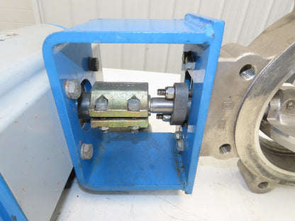 Jamesbury 815L113600XZ Stainless 8" Butterfly Valve Wafer-Sphere Air Actuated