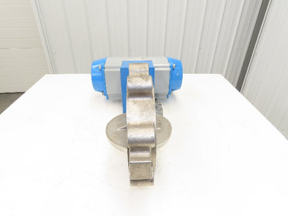 Jamesbury 815L113600XZ Stainless 8" Butterfly Valve Wafer-Sphere Air Actuated