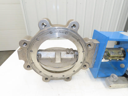 Jamesbury 815L113600XZ Stainless 8" Butterfly Valve Wafer-Sphere Air Actuated