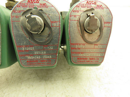 ASCO X8340A3 Solenoid Valve 120Vac 60Hz 150psi 10.5W 1/4" Pipe Lot of 3