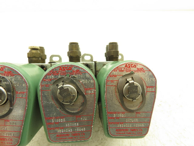 ASCO X8340A3 Solenoid Valve 120Vac 60Hz 150psi 10.5W 1/4" Pipe Lot of 3
