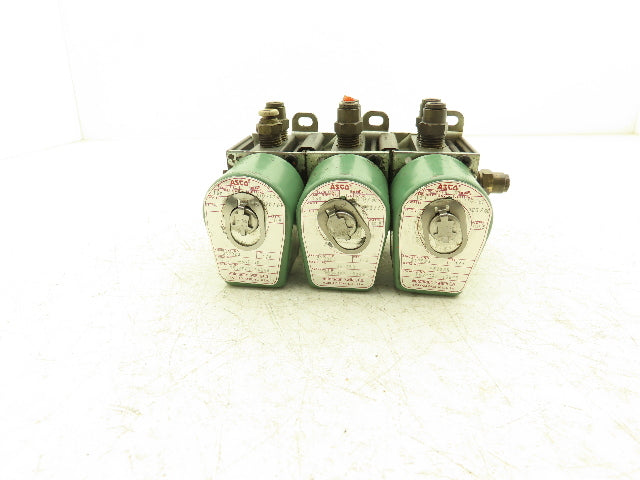 ASCO X8340A3 Solenoid Valve 120Vac 60Hz 150psi 10.5W 1/4" Pipe Lot of 3