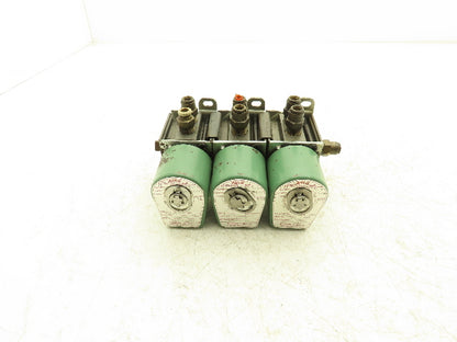 ASCO X8340A3 Solenoid Valve 120Vac 60Hz 150psi 10.5W 1/4" Pipe Lot of 3