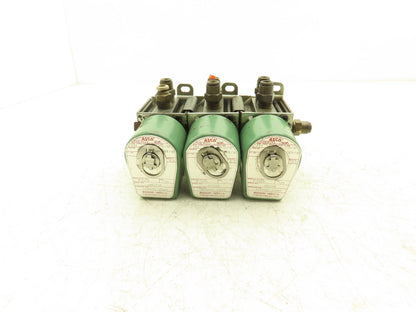 ASCO X8340A3 Solenoid Valve 120Vac 60Hz 150psi 10.5W 1/4" Pipe Lot of 3