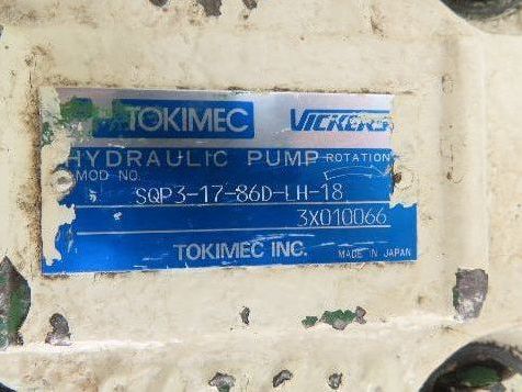 Tokimec Vickers SQP3-17-86D-LH-18 Hydraulic Vane Pump 17-25 GPM 2500 PSI