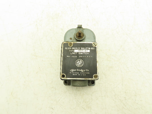 Allen-Bradley Bulletin 801 ASC2-5X Limit Switch NO/NC Contact Ser A 600V