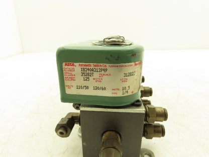 ASCO X8340A313949 Solenoid Valve 120Vac 60Hz 125psi 10.5W 1/4" Pipe Lot of 3
