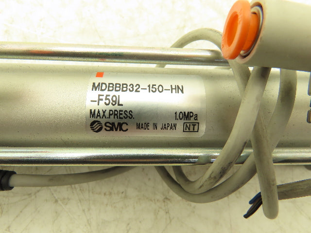 SMC MDBBB32-150-HN-F59L Pneumatic Air Cylinder 32mm Bore 150mm Stroke Rod Lock
