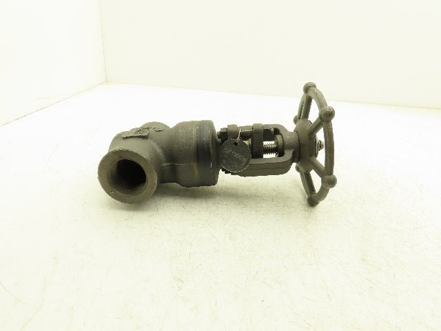 Bonney Forge A105N Gate Valve 1-1/4" NPT Forged Steel Rising Stem