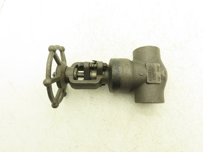 Bonney Forge A105N Gate Valve 1-1/4" NPT Forged Steel Rising Stem