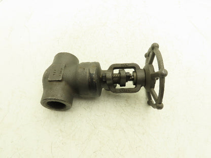 Bonney Forge A105N Gate Valve 1-1/4" NPT Forged Steel Rising Stem