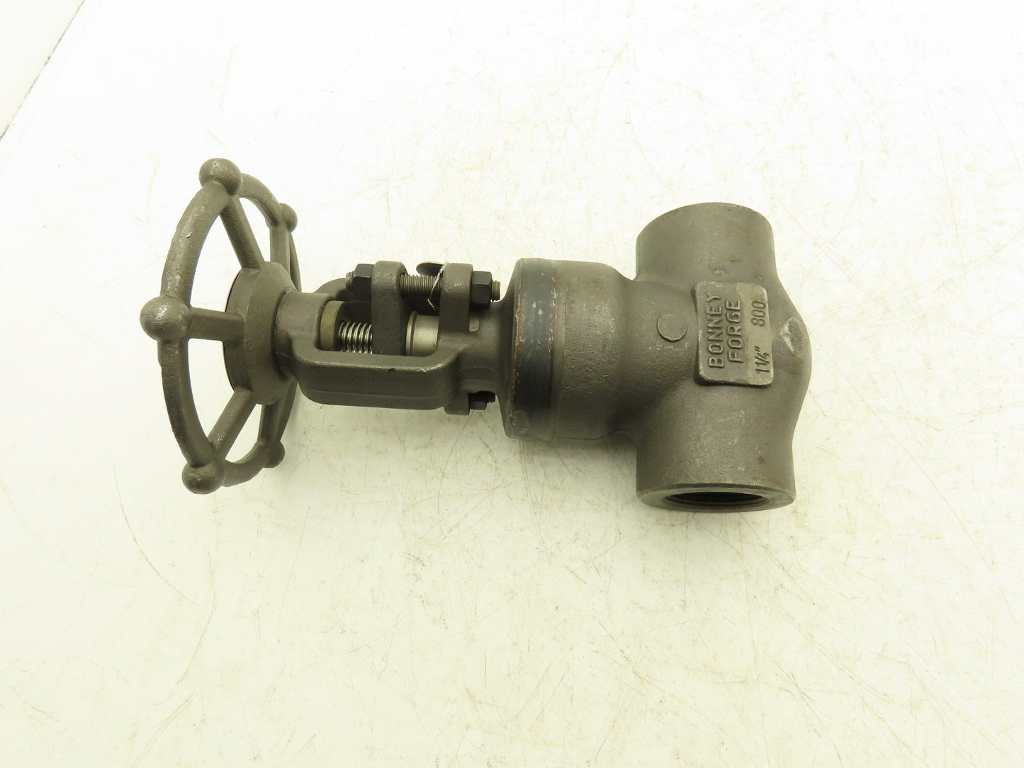 Bonney Forge A105N Gate Valve 1-1/4" NPT Forged Steel Rising Stem