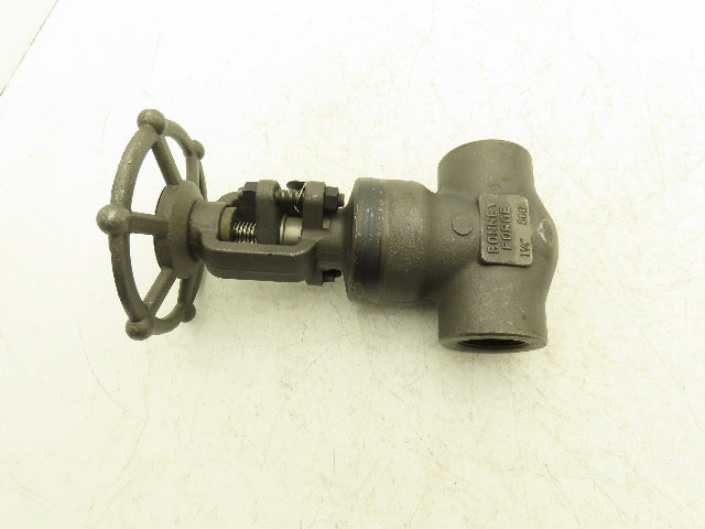 Bonney Forge A105N Gate Valve 1-1/4" NPT Forged Steel Rising Stem