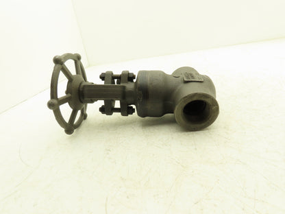 Bonney Forge A105N Gate Valve 1-1/4" NPT Forged Steel Rising Stem