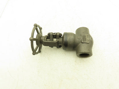 Bonney Forge A105N Gate Valve 1-1/4" NPT Forged Steel Rising Stem