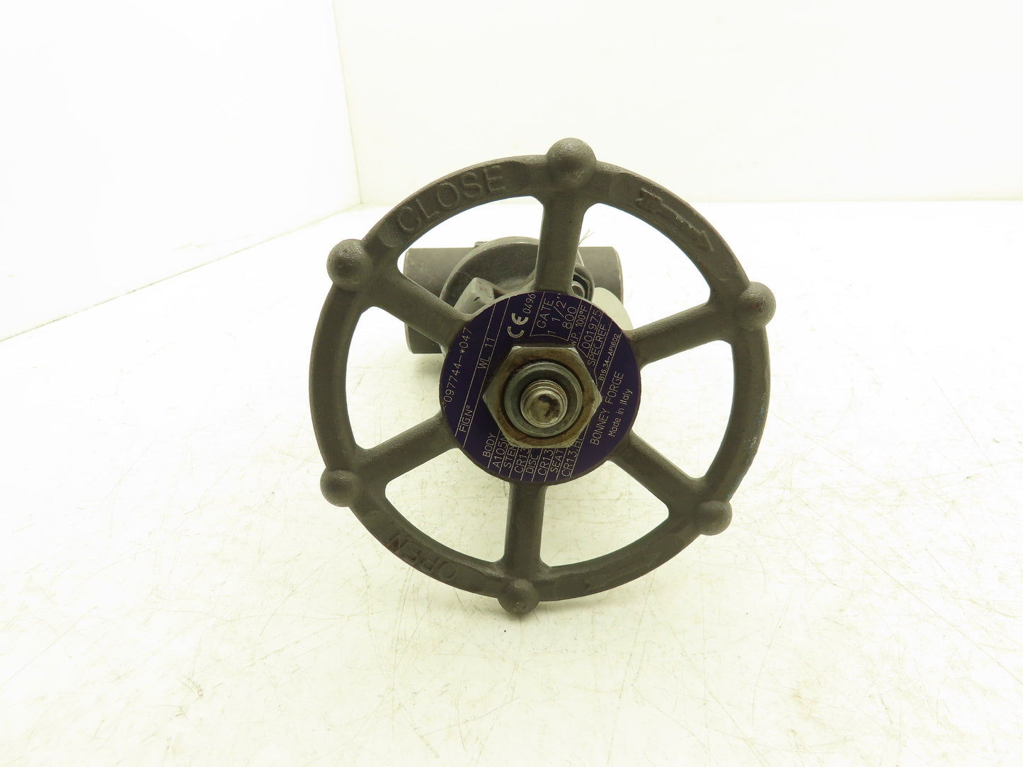 Bonney Forge A105N Gate Valve 1-1/2" NPT Forged Steel Rising Stem