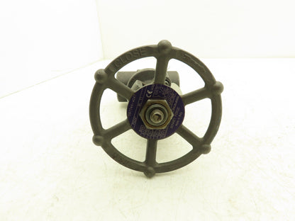 Bonney Forge A105N Gate Valve 1-1/2" NPT Forged Steel Rising Stem