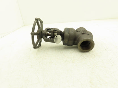 Bonney Forge A105N Gate Valve 1-1/2" NPT Forged Steel Rising Stem