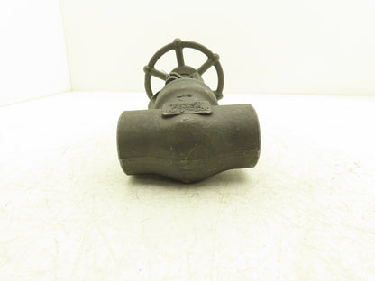 Bonney Forge A105N Gate Valve 1-1/2" NPT Forged Steel Rising Stem