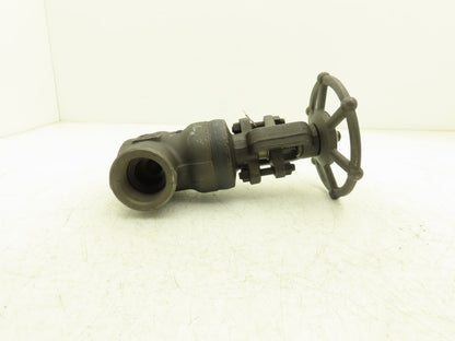 Bonney Forge A105N Gate Valve 1-1/2" NPT Forged Steel Rising Stem